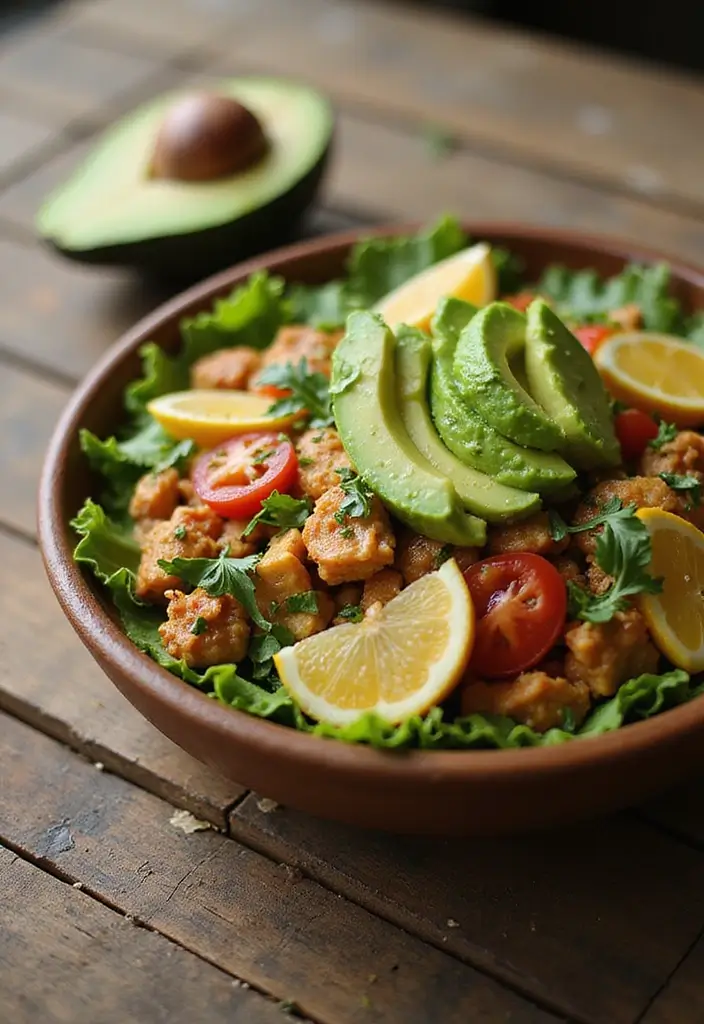 27 Chicken Mince Recipes Healthy and Easy - 23. Chicken Mince and Avocado Salad