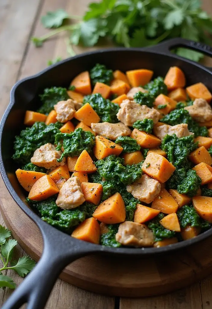 27 Chicken Mince Recipes Healthy and Easy - 4. Chicken Mince and Sweet Potato Skillet