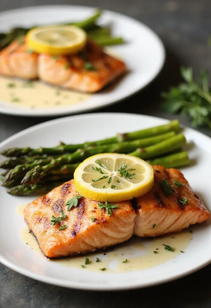 27 Easy Healthy Dinner Recipes for Two That Feel Romantic - 1. Lemon Herb Grilled Salmon