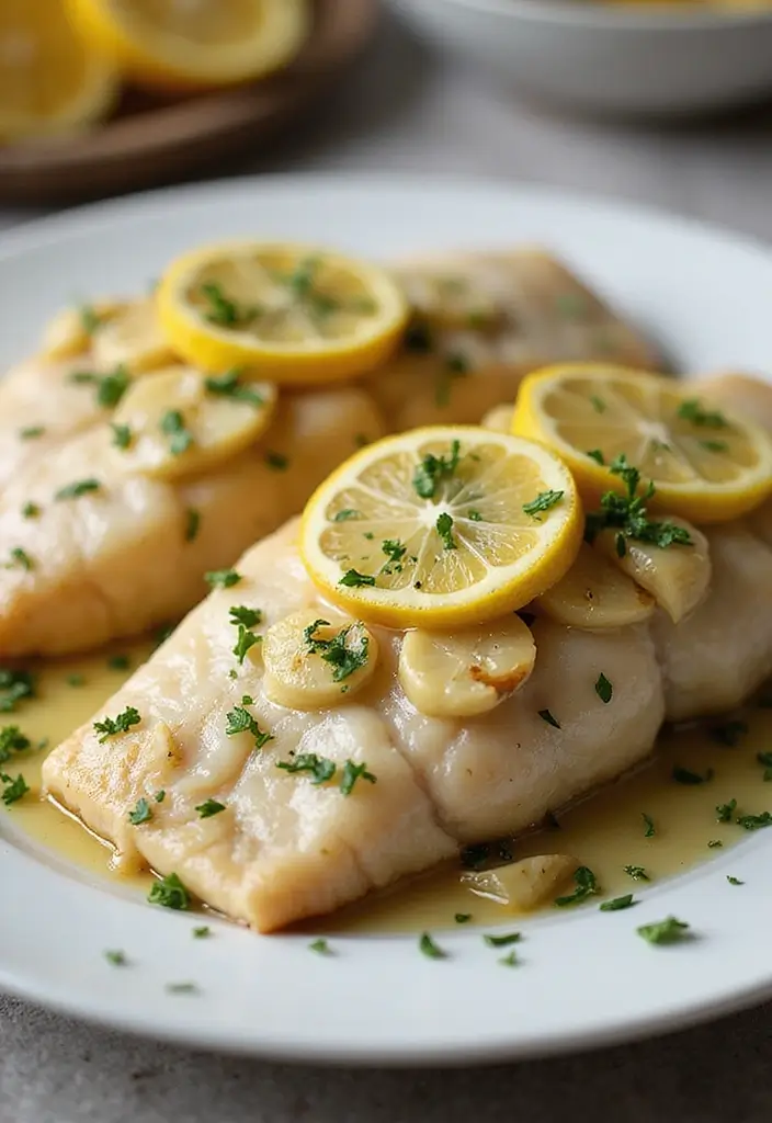 27 Easy Healthy Dinner Recipes for Two That Feel Romantic - 13. Garlic Butter Baked Cod