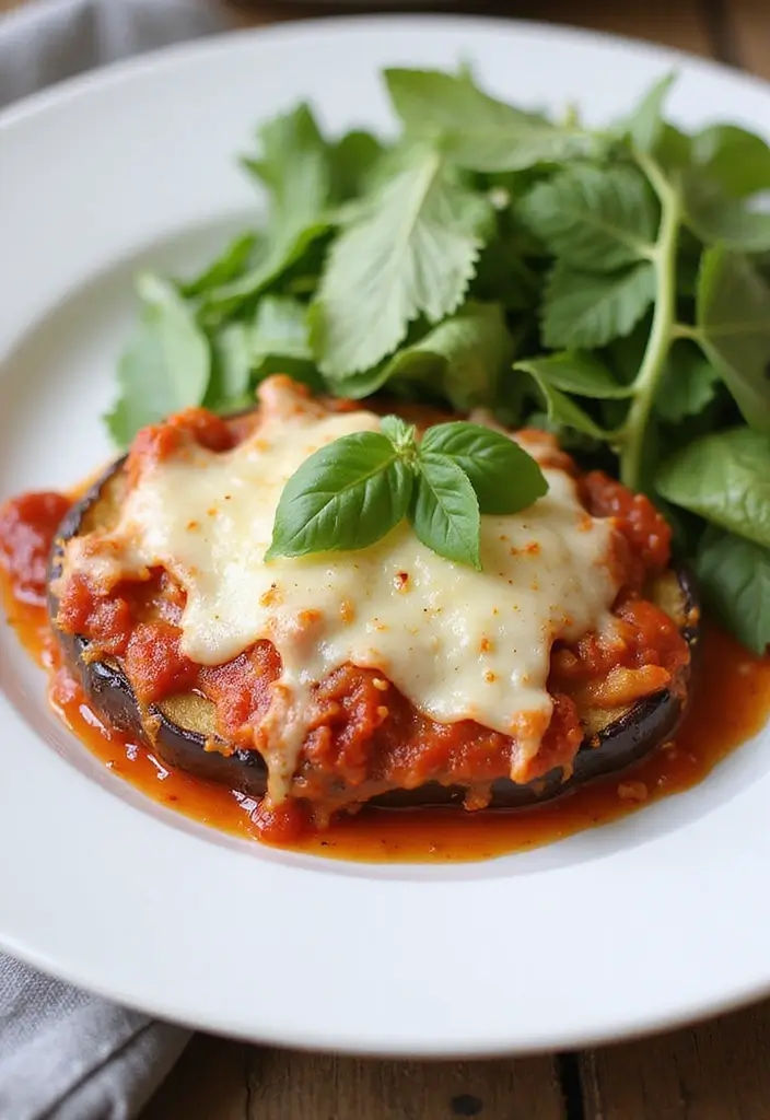 27 Easy Healthy Dinner Recipes for Two That Feel Romantic - 14. Eggplant Parmesan
