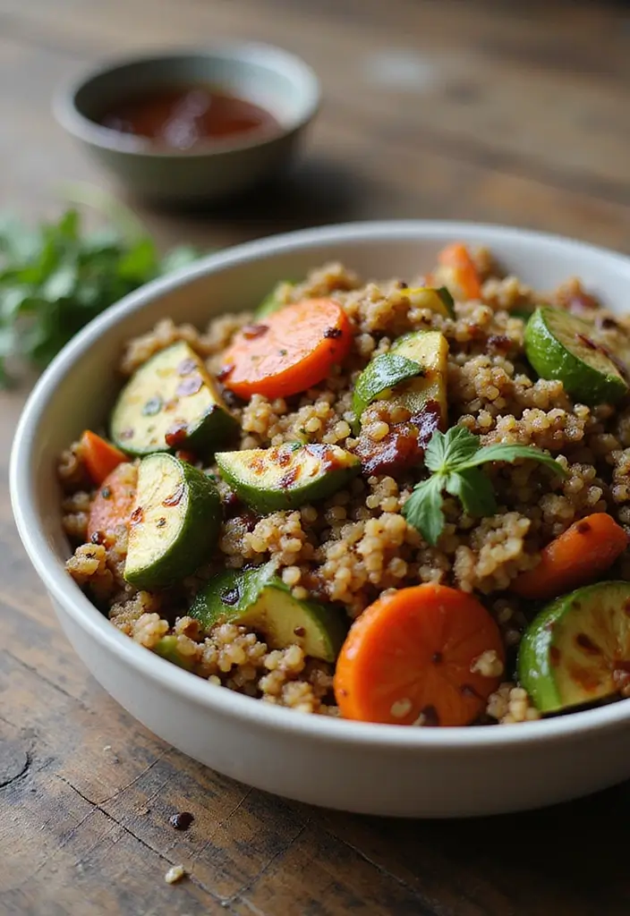 27 Easy Healthy Dinner Recipes for Two That Feel Romantic - 8. Roasted Vegetable Quinoa Bowl