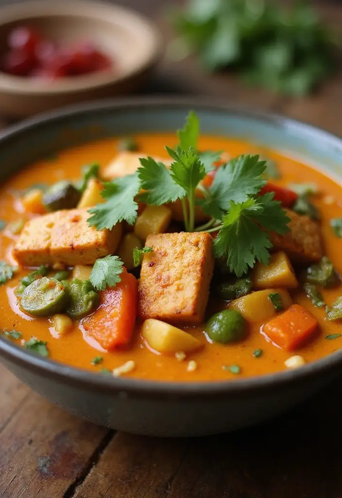 27 Easy Healthy Dinner Recipes for Two That Feel Romantic - 9. Thai Coconut Curry with Tofu