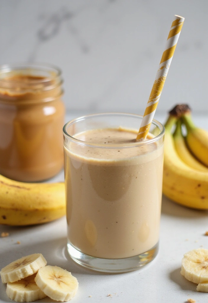 27 Easy Healthy Food Recipes for Home Cooks - 11. Peanut Butter Banana Smoothie