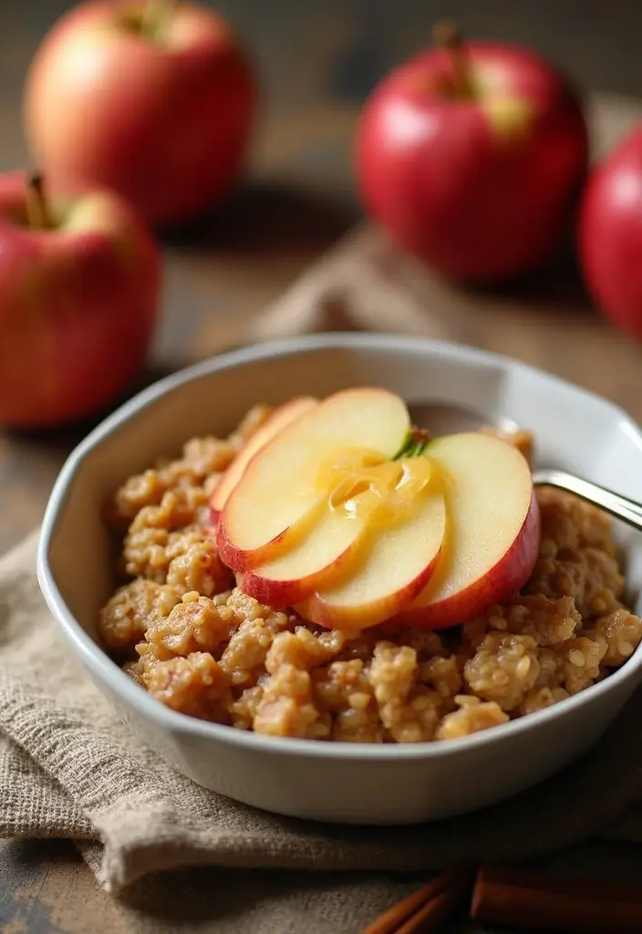 27 Easy Healthy Food Recipes for Home Cooks - 23. Apple Oatmeal Bake