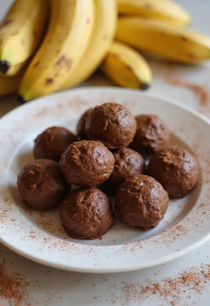 27 Easy Healthy Food Recipes for Home Cooks - 27. Chocolate Banana Energy Bites