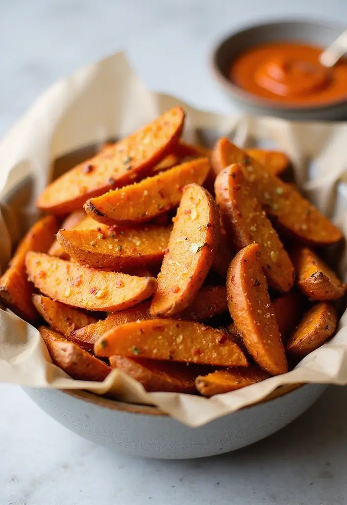 27 Easy Healthy Food Recipes for Home Cooks - 9. Baked Sweet Potato Fries