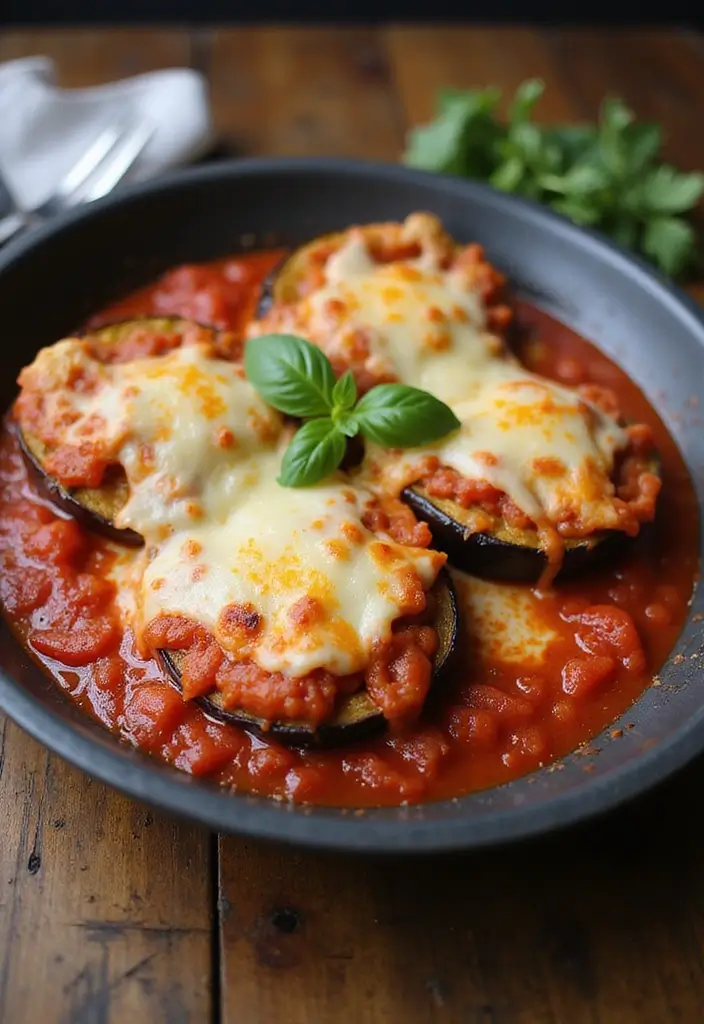 27 Easy Healthy Meals Recipes Anyone Can Make - 15. Baked Eggplant Parmesan
