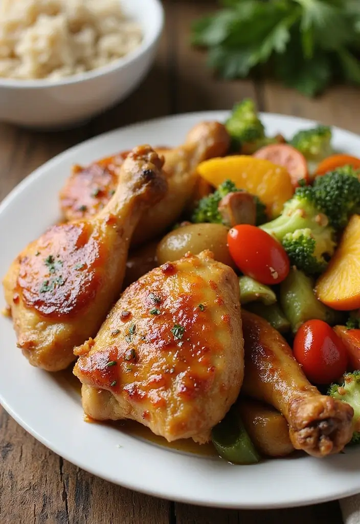 27 Easy Healthy Meals Recipes Anyone Can Make - 18. Honey Garlic Chicken Thighs