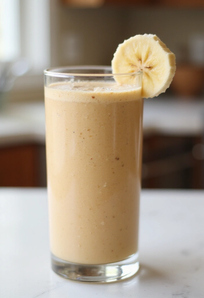27 Easy Healthy Meals Recipes Anyone Can Make - 23. Peanut Butter Banana Smoothie