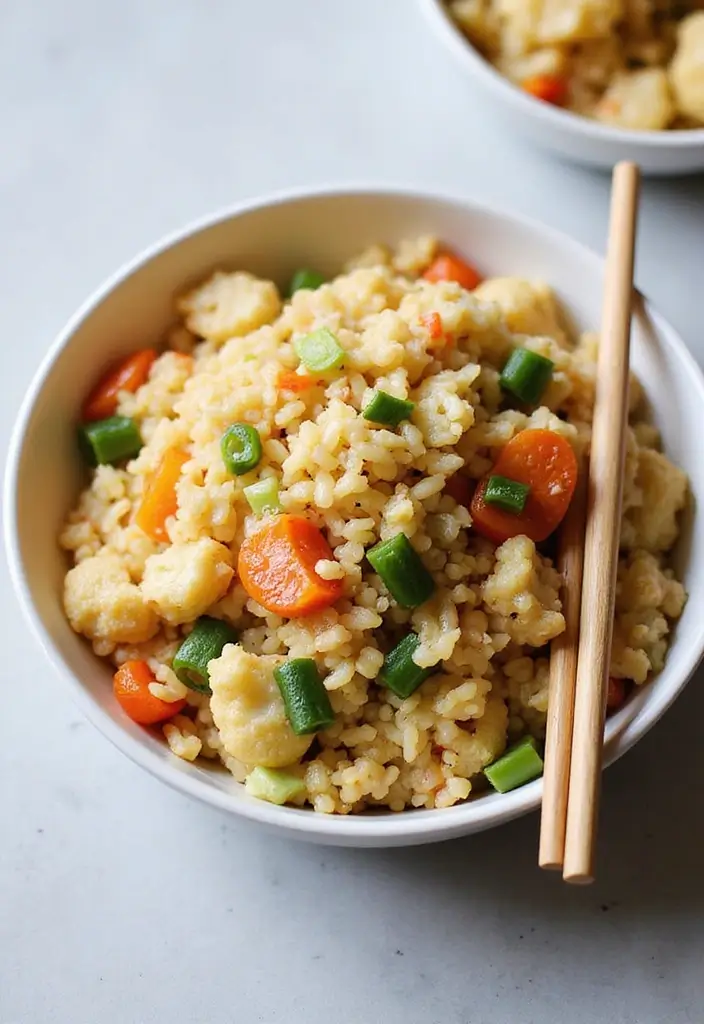 27 Easy Healthy Meals Recipes Anyone Can Make - 9. Cauliflower Fried Rice