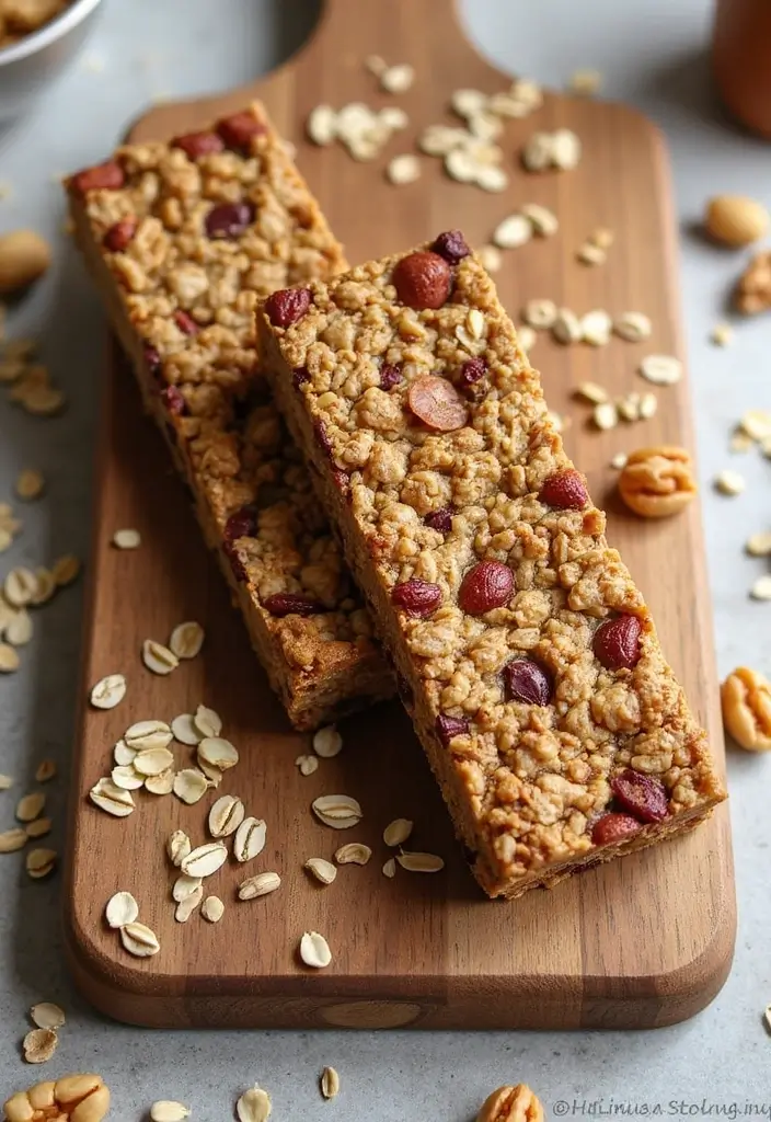 27 Easy Healthy Recipes Snacks You Can Make Fast - 24. Homemade Granola Bars