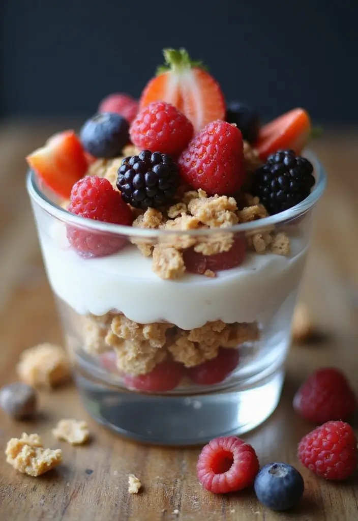 27 Greek Yogurt Recipes: Healthy Snacks and Meals - 1. Berry Greek Yogurt Parfait