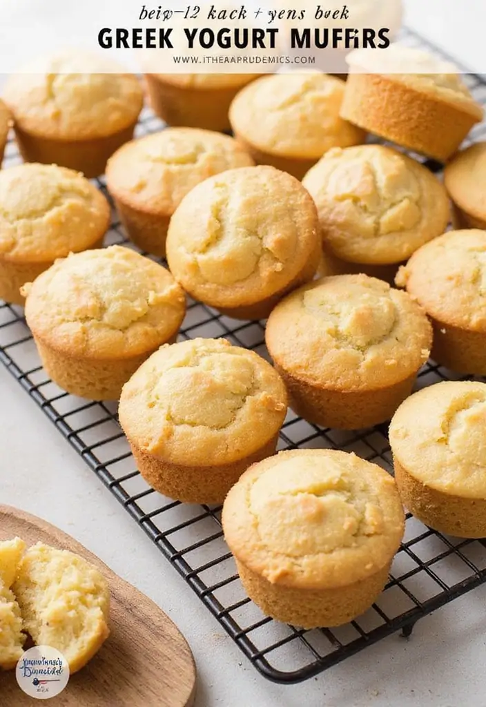 27 Greek Yogurt Recipes: Healthy Snacks and Meals - 10. Greek Yogurt Muffins