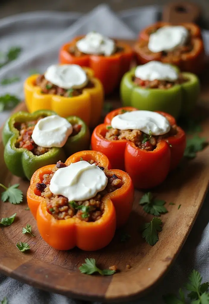 27 Greek Yogurt Recipes: Healthy Snacks and Meals - 13. Greek Yogurt Stuffed Peppers