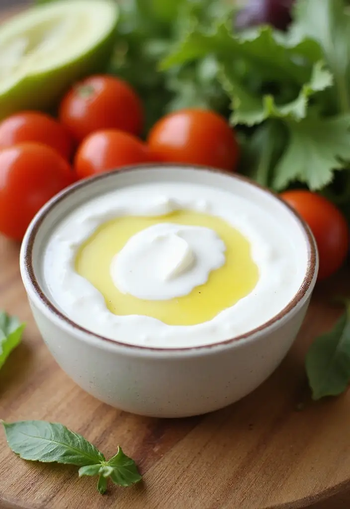 27 Greek Yogurt Recipes: Healthy Snacks and Meals - 16. Greek Yogurt Salad Dressing