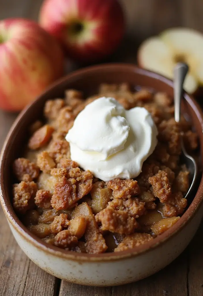 27 Greek Yogurt Recipes: Healthy Snacks and Meals - 24. Greek Yogurt Apple Crisp