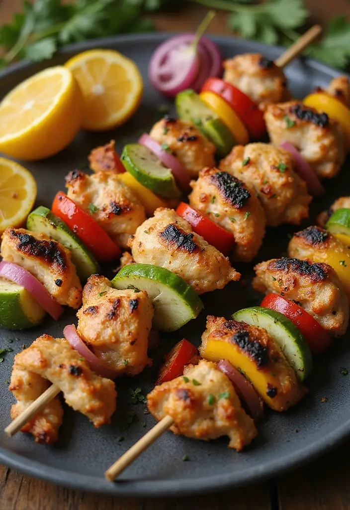 27 Healthy Canned Chicken Recipes That Save Time - 20. Chicken Kebab Skewers