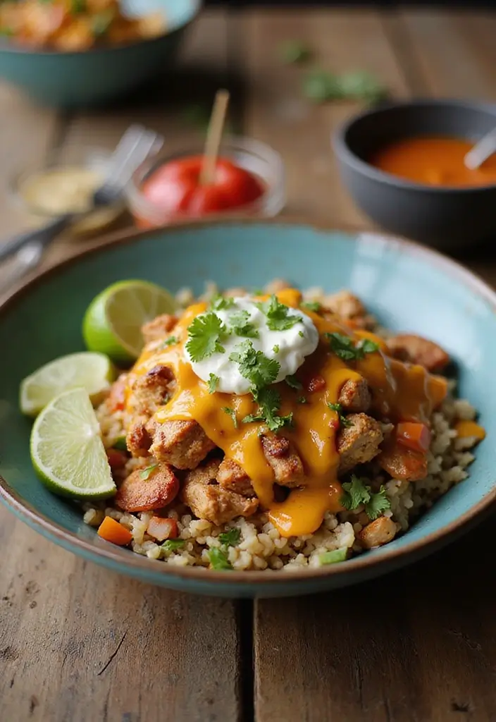 27 Healthy Canned Chicken Recipes That Save Time - 22. Chicken Burrito Bowls