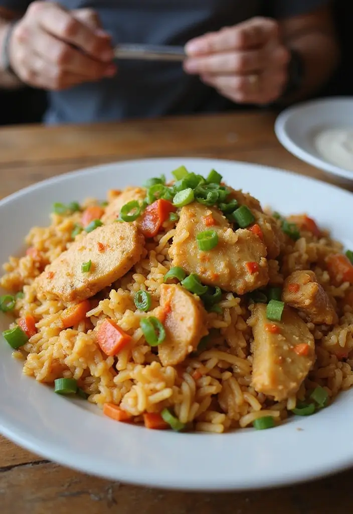 27 Healthy Canned Chicken Recipes That Save Time - 8. Chicken Fried Rice