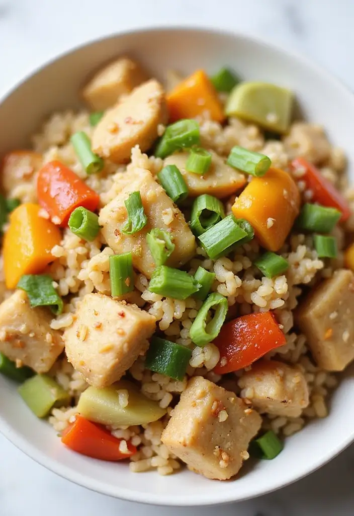 27 Healthy Chicken Fried Rice Recipes That Beat Takeout - 4. Cauliflower Rice Chicken Fried Rice