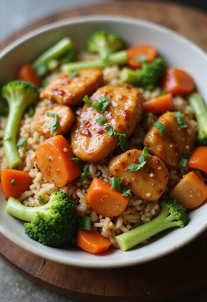 27 Healthy Chicken Fried Rice Recipes That Beat Takeout - 9. Teriyaki Chicken Fried Rice