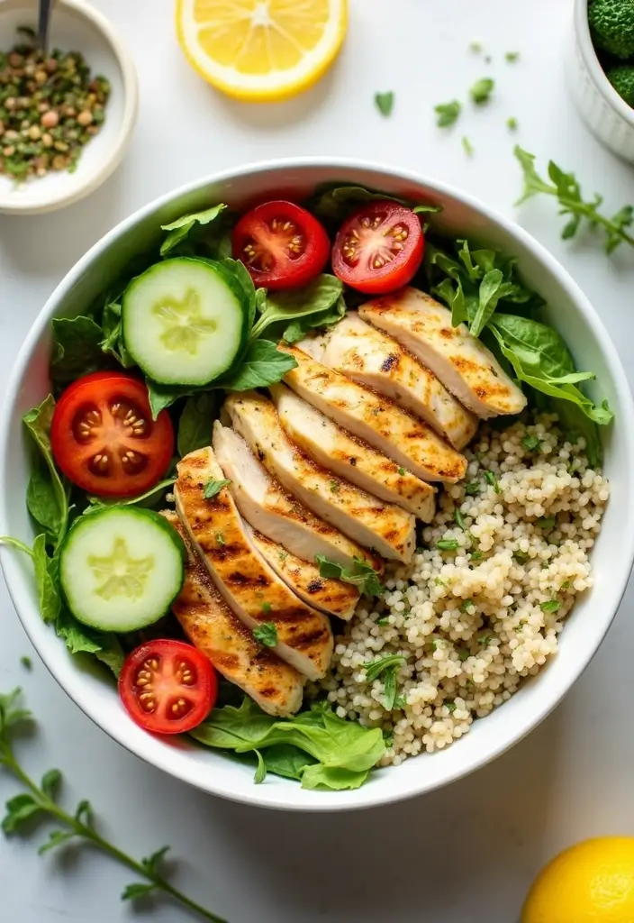 27 Healthy Greek Chicken Bowls That Pack Flavor - 1. Lemon Oregano Chicken Bowl