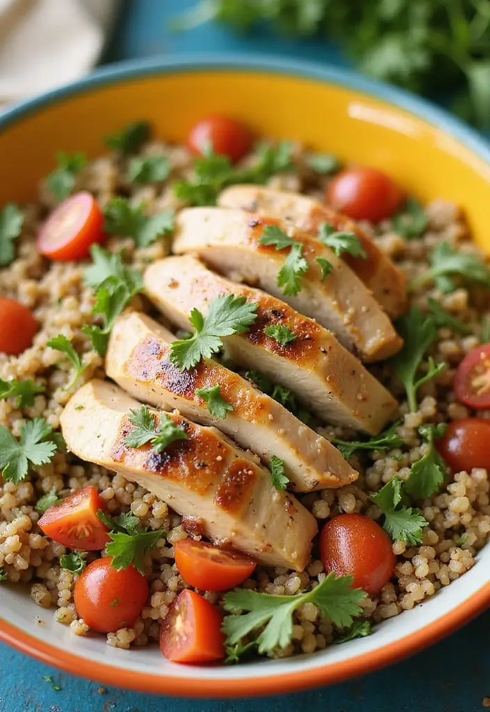 27 Healthy Greek Chicken Bowls That Pack Flavor - 12. Tabouli Chicken Bowl