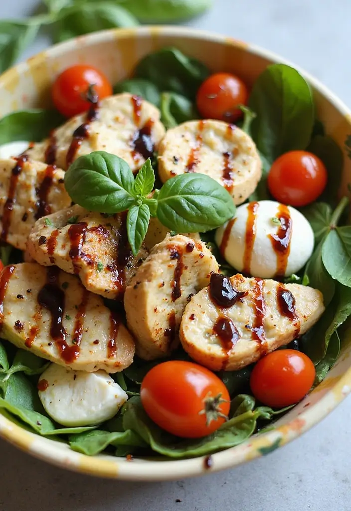 27 Healthy Greek Chicken Bowls That Pack Flavor - 23. Caprese Chicken Bowl