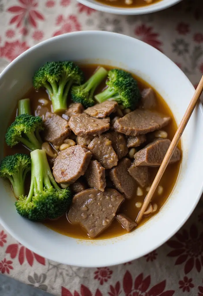 27 Healthy Ramen Noodle Recipes for Quick Lunches - 10. Beef and Broccoli Ramen