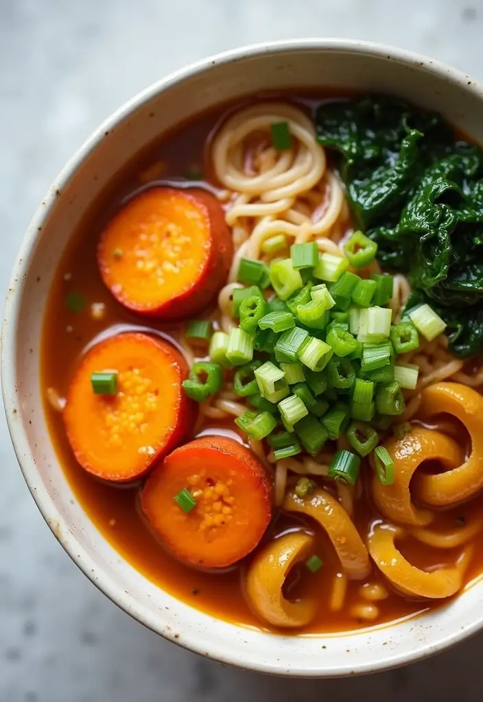 27 Healthy Ramen Noodle Recipes for Quick Lunches - 18. Sweet Potato Ramen