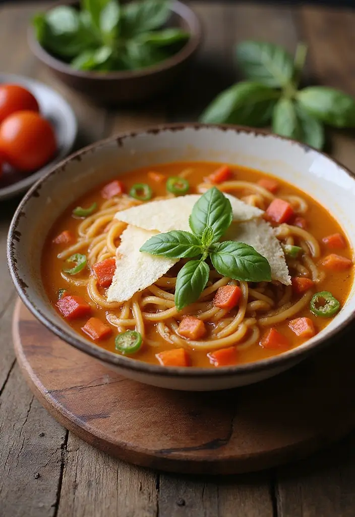 27 Healthy Ramen Noodle Recipes for Quick Lunches - 19. Italian Ramen Soup