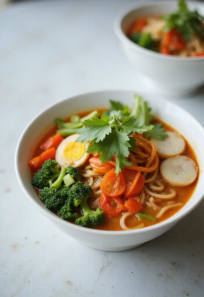 27 Healthy Ramen Noodle Recipes for Quick Lunches - 27. Veggie Packed Ramen