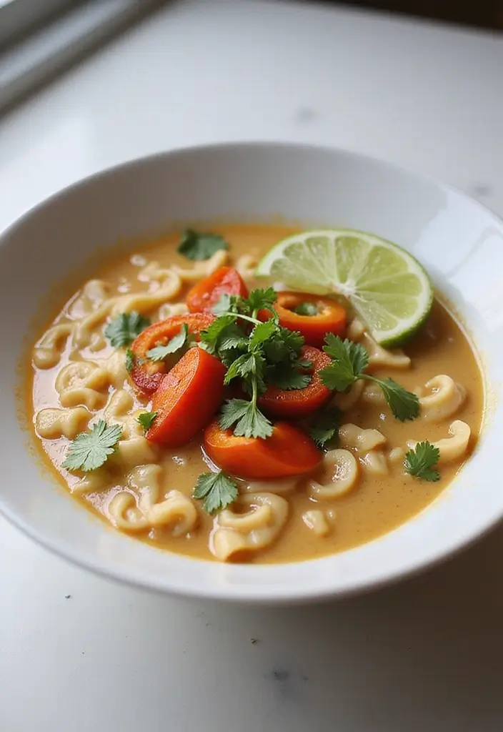 27 Healthy Ramen Noodle Recipes for Quick Lunches - 5. Creamy Coconut Ramen