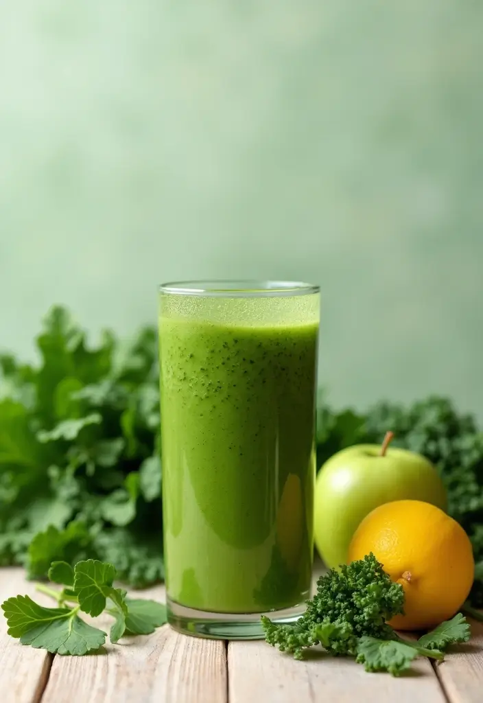 27 Healthy Smoothie Recipes Flat Belly Blends That Work - 1. Green Detox Power Smoothie