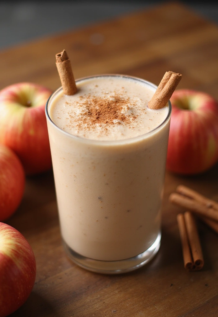27 Healthy Smoothie Recipes Flat Belly Blends That Work - 19. Apple Cinnamon Smoothie