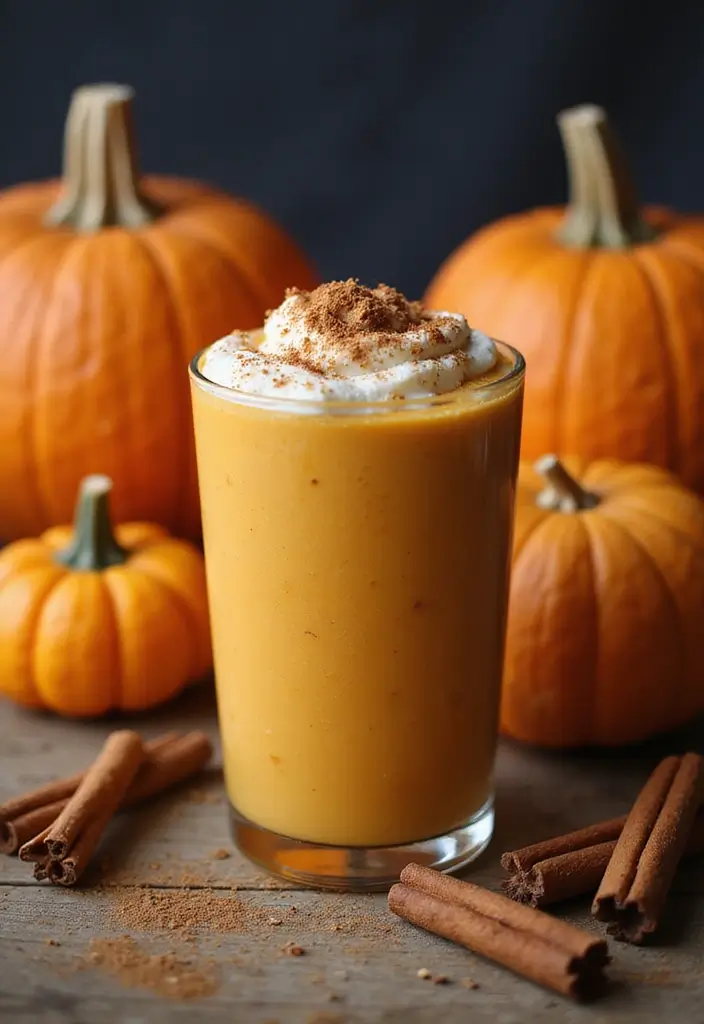 27 Healthy Smoothie Recipes Flat Belly Blends That Work - 26. Spiced Pumpkin Smoothie