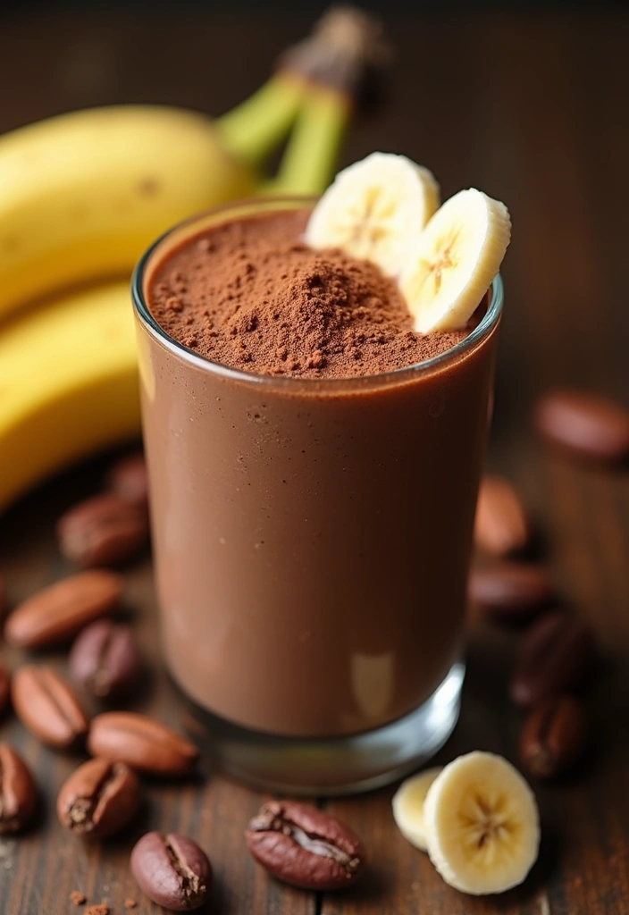 27 Healthy Smoothie Recipes Flat Belly Blends That Work - 4. Chocolate Banana Smoothie