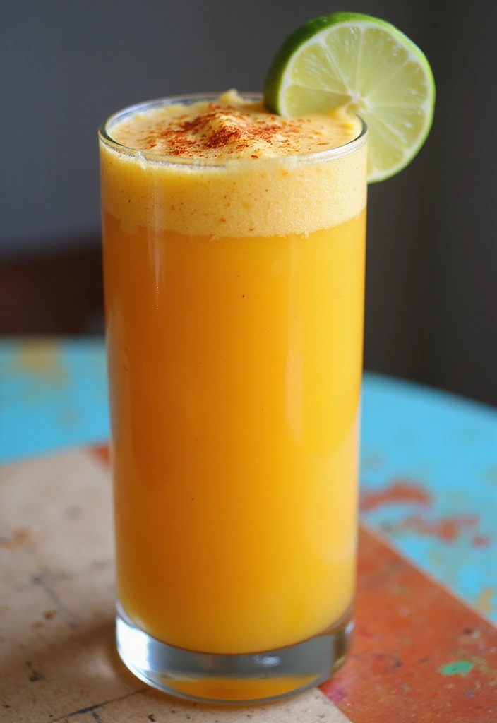 27 Healthy Smoothie Recipes Flat Belly Blends That Work - 9. Spicy Mango Detox Smoothie