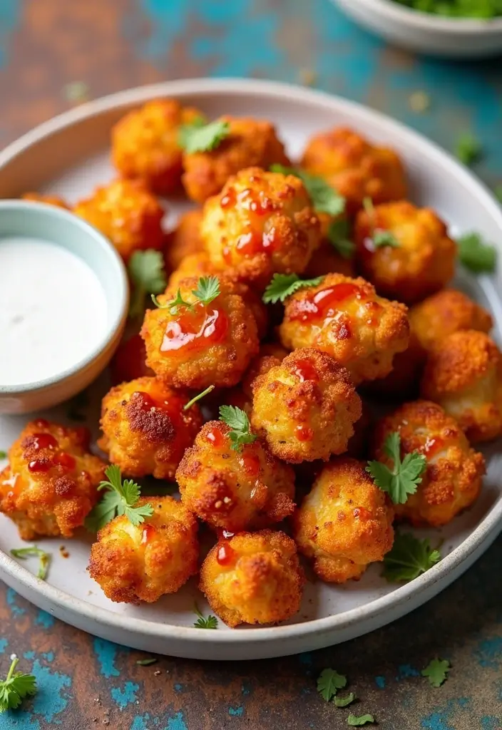 27 Healthy Snacks Recipes Indian-Inspired and Flavorful - 12. Baked Cauliflower Wings