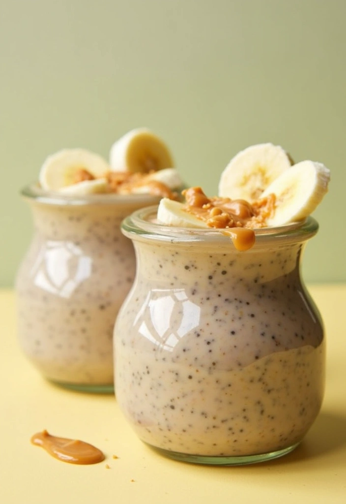 27 Healthy Snacks Recipes Indian-Inspired and Flavorful - 13. Peanut Butter and Banana Chia Pudding