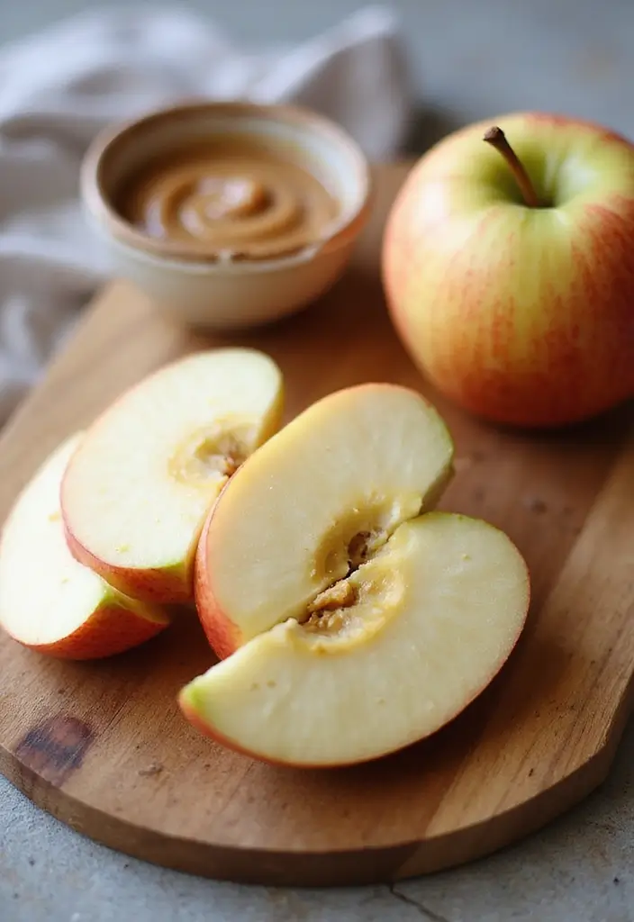27 Healthy Snacks Recipes Indian-Inspired and Flavorful - 27. Almond Butter and Apple Slices