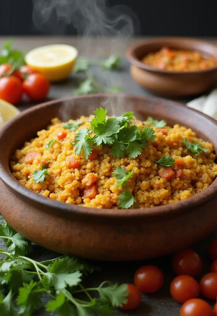 27 Healthy Snacks Recipes Indian-Inspired and Flavorful - 3. Quinoa Upma