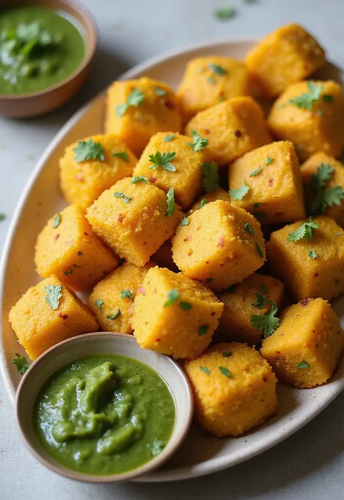 27 Healthy Snacks Recipes Indian-Inspired and Flavorful - 6. Vegetable Dhokla