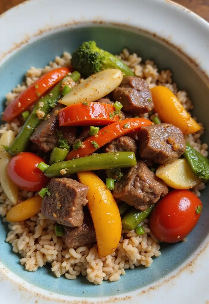 27 Healthy Steak Dinner Recipes That Feel Fancy and Fit - 16. Garlic and Ginger Beef Stir-Fry