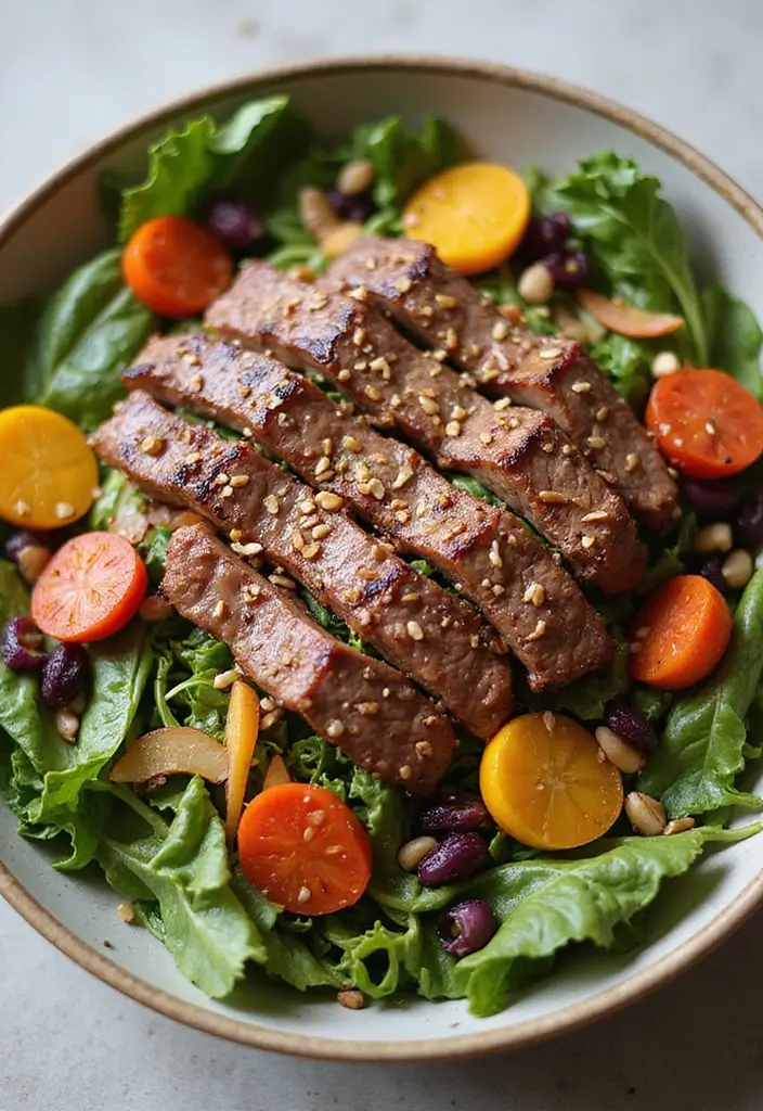 27 Healthy Steak Dinner Recipes That Feel Fancy and Fit - 3. Asian-Inspired Steak Salad