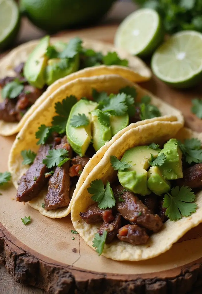 27 Healthy Steak Dinner Recipes That Feel Fancy and Fit - 5. Spicy Cajun Steak Tacos