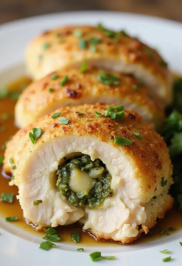 27 Healthy Stuffed Chicken Breast Recipes That Impress - 13. Parmesan and Herb Stuffed Chicken Breast