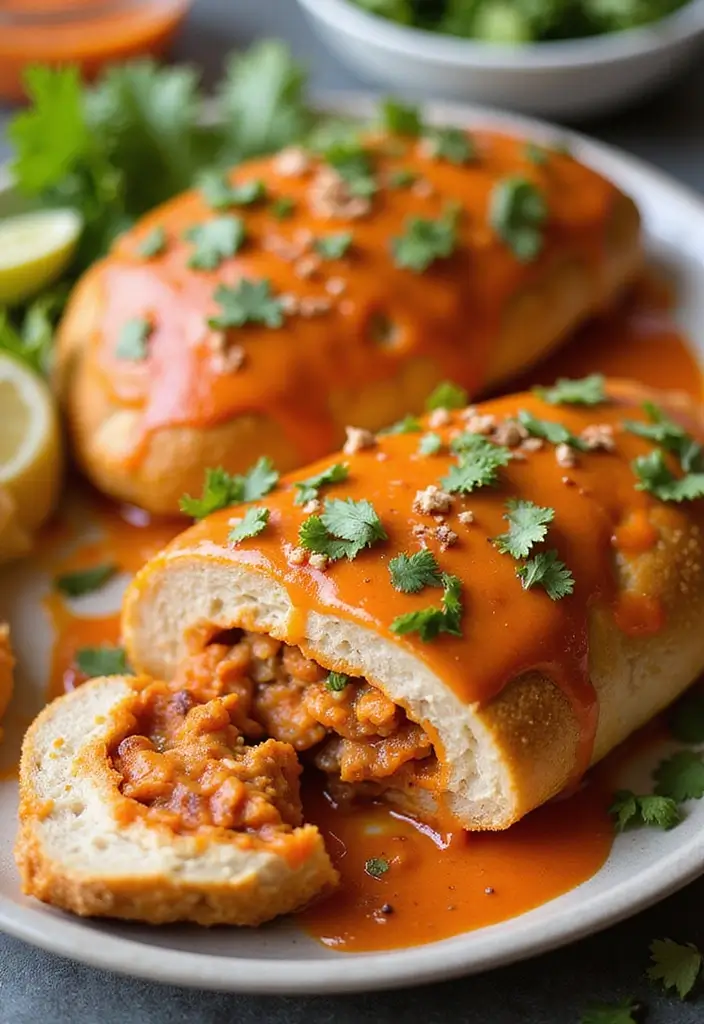 27 Healthy Stuffed Chicken Breast Recipes That Impress - 21. Buffalo Chicken Stuffed Breast