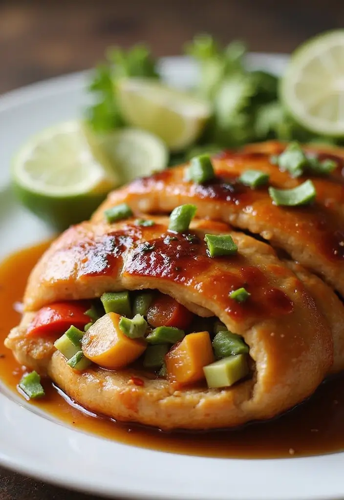 27 Healthy Stuffed Chicken Breast Recipes That Impress - 23. Teriyaki Chicken Stuffed Breast